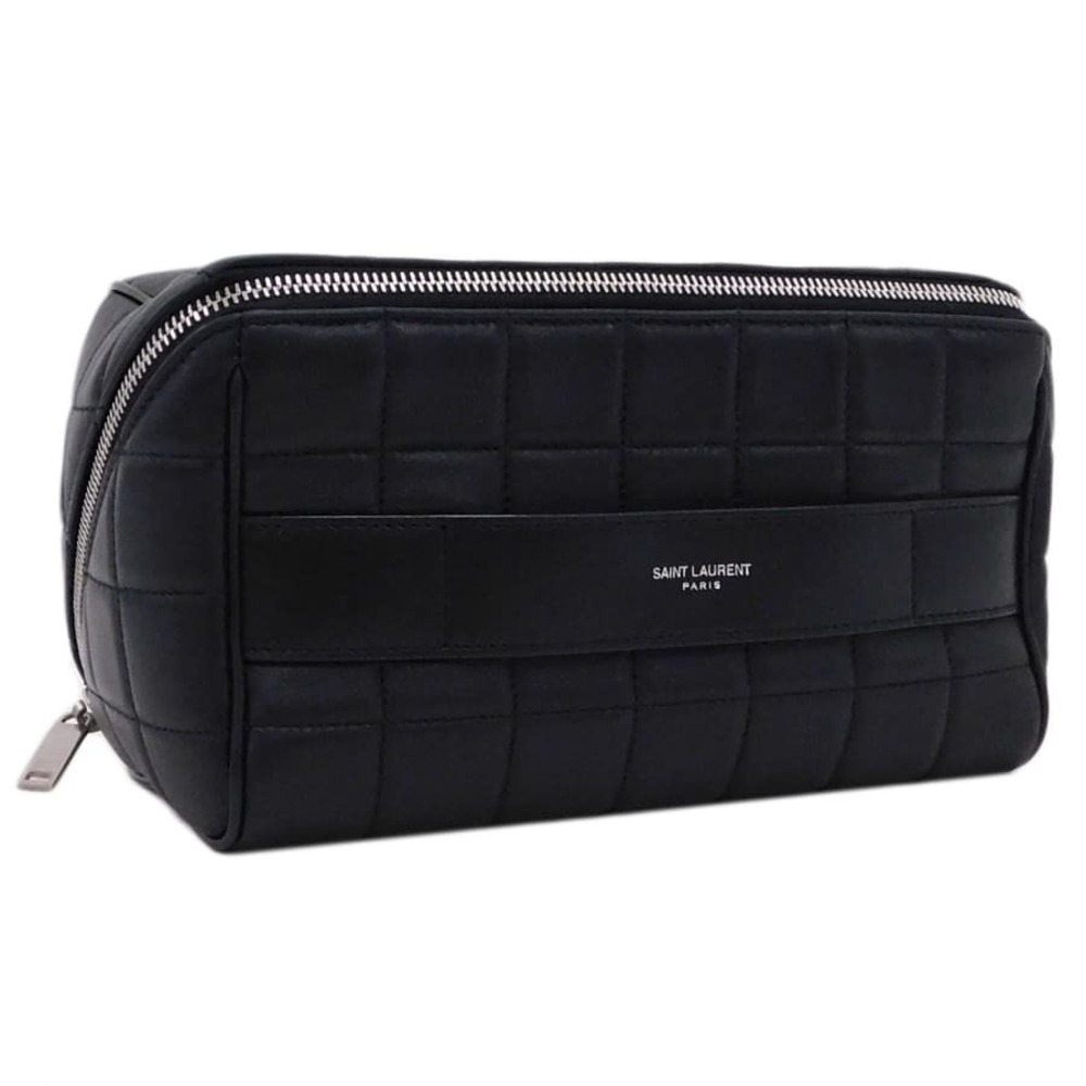 Saint Laurent Vanity Bag Black Leather Lambskin YVES